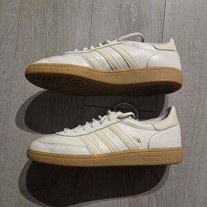 Adidas Handball Spezial Cream and Tan Sneakers